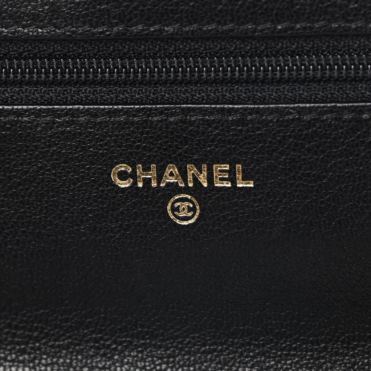 Chanel Patent Quilted Wallet On Chain WOC Black 6 of 10