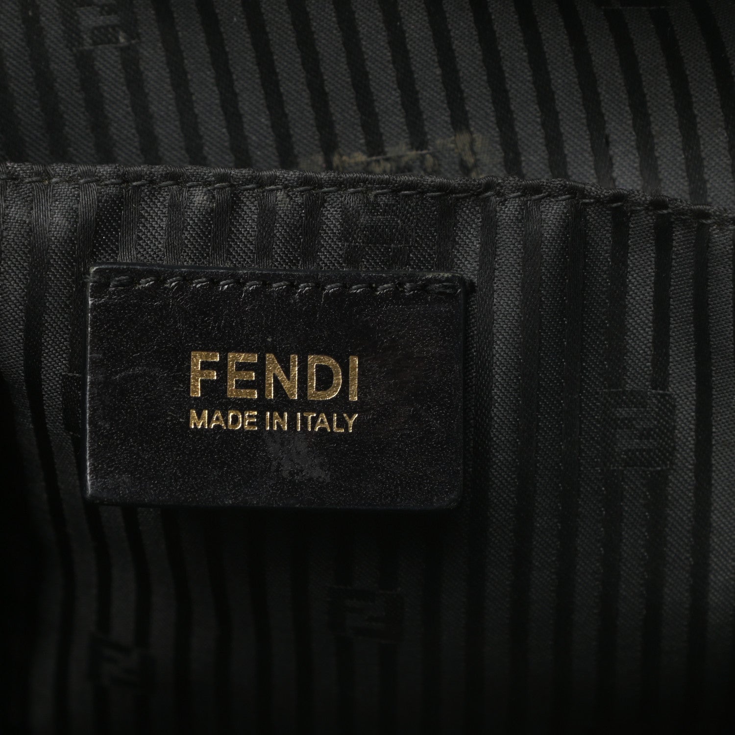 Fendi Patent Canvas Small Chameleon Tote Black 6 of 9