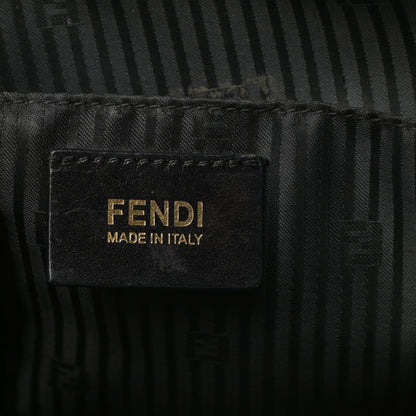 Fendi Patent Canvas Small Chameleon Tote Black 6 of 9