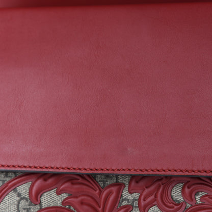 Gucci GG Supreme Monogram Arabesque Medium Dionysus Shoulder Bag Hibiscus Red 13 of 14