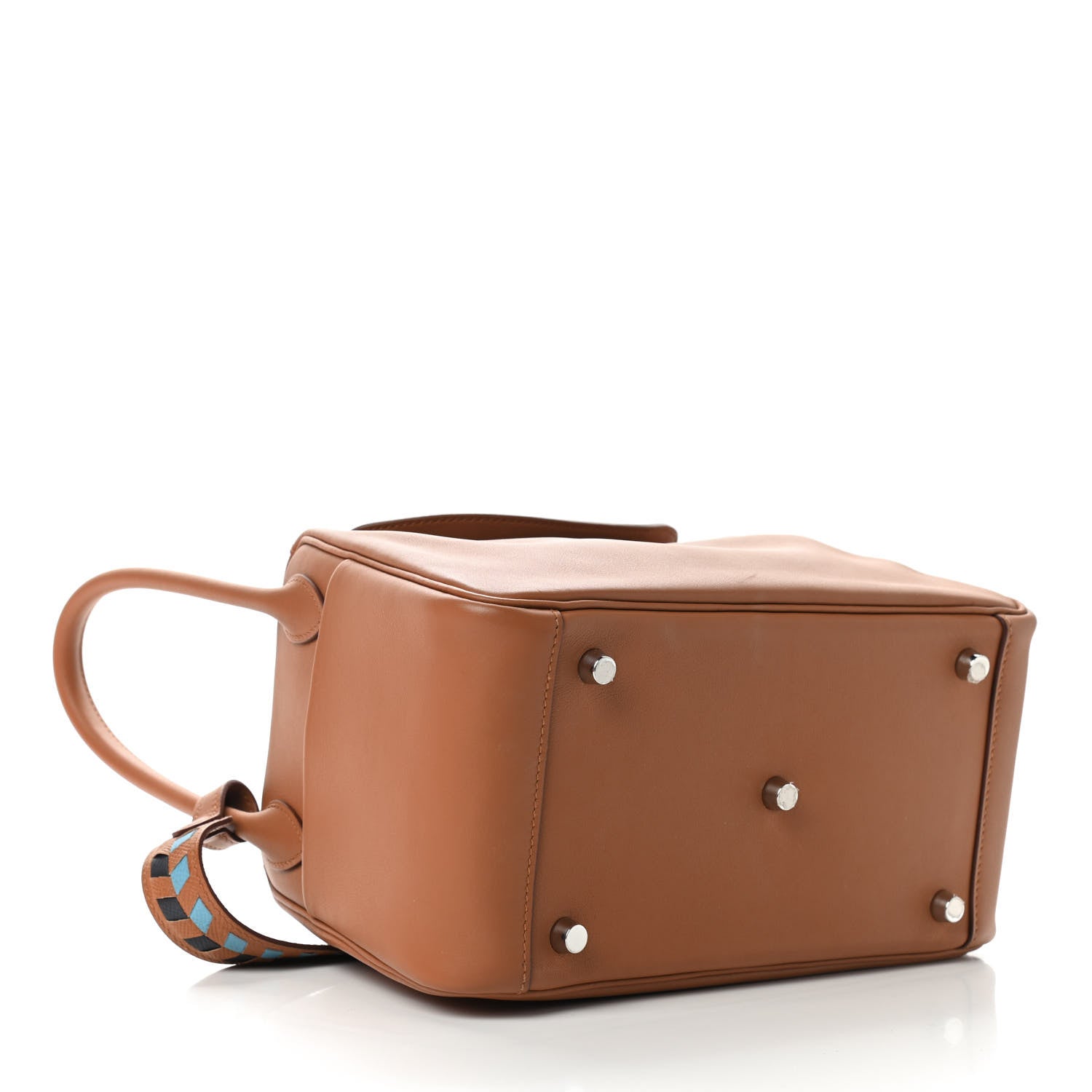 Hermes Swift Epsom Lindy 26 Tressage De Cuir Gold Bleu Du Nord 3 of 9