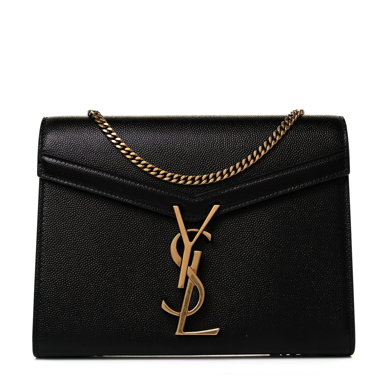 Grain De Poudre Monogram Cassandra Chain Wallet Black