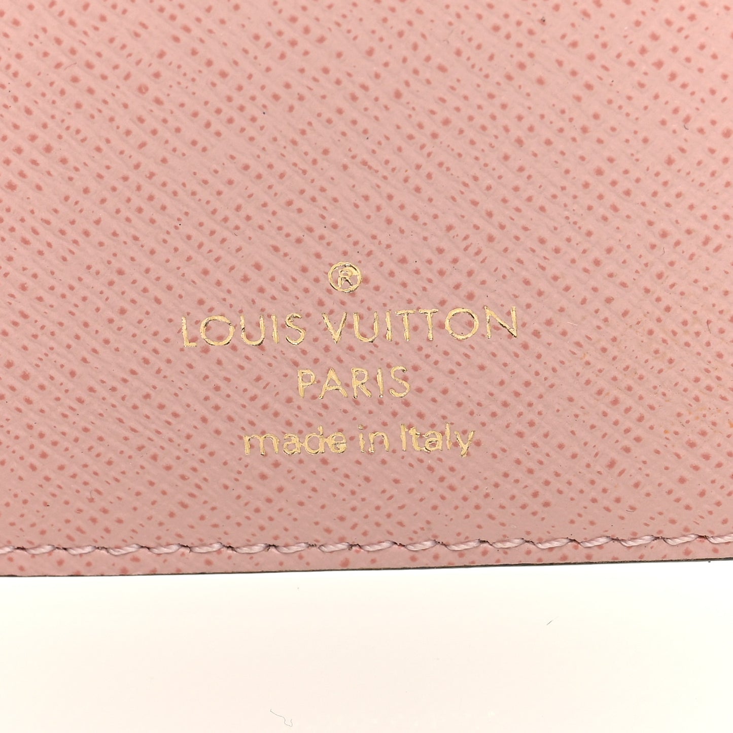 Damier Ebene Victorine Wallet Rose Ballerine
