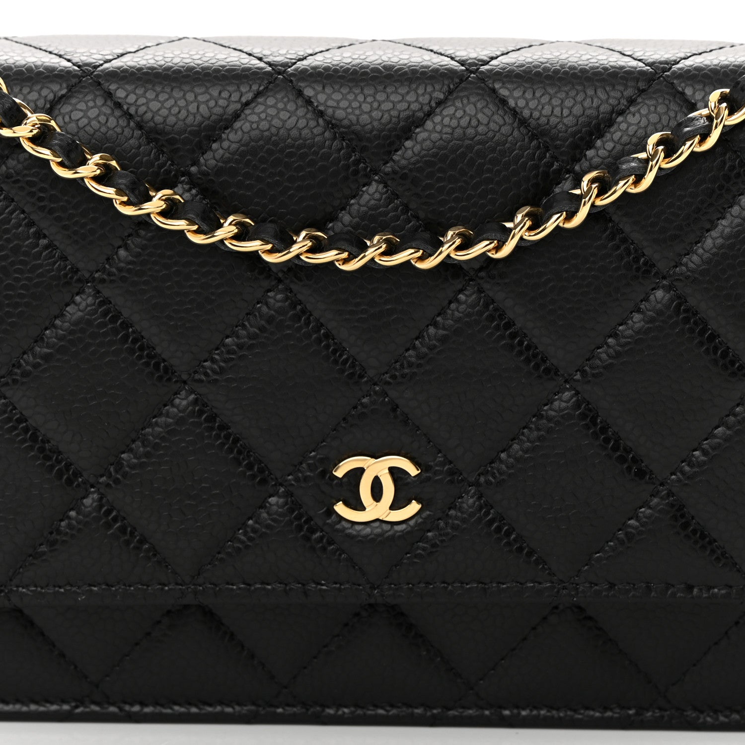 Chanel Caviar Quilted Wallet on Chain WOC Black 9 of 14