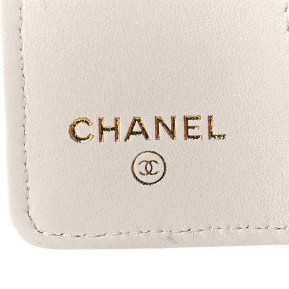 Chanel Caviar Quilted Classic 4 Key Holder Wallet White 6 of 8