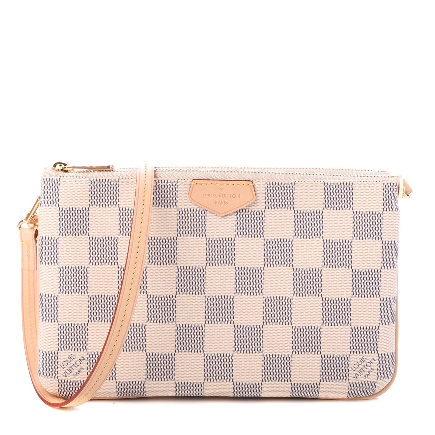 Damier Azur Double Zip Pochette