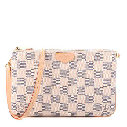 Louis Vuitton Damier Azur Double Zip Pochette 1 of 10