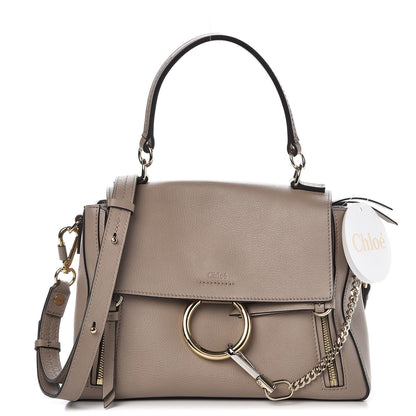 Chloe Calfskin Small Faye Day Shoulder Bag Motty Grey 1 of 8