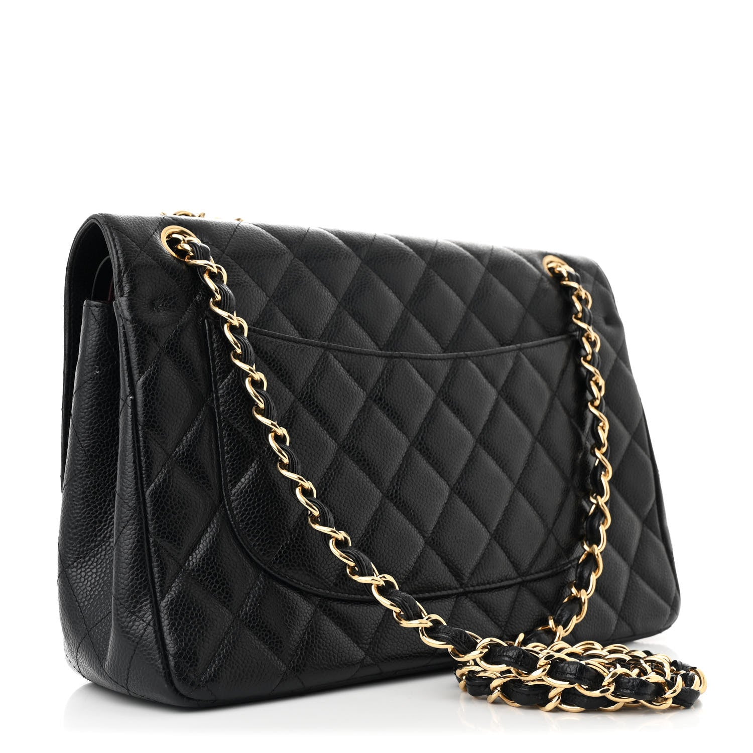 Chanel Caviar Quilted Jumbo Double Flap Black 3 of 11