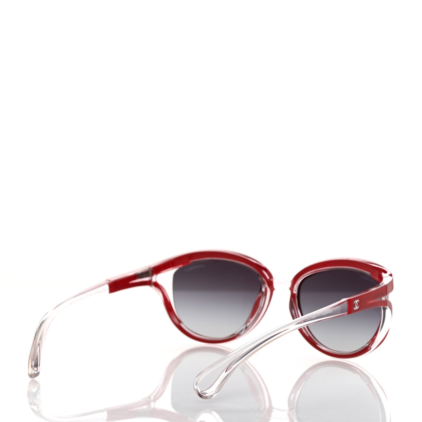 Acetate Transparent CC Sunglasses 71130 Red