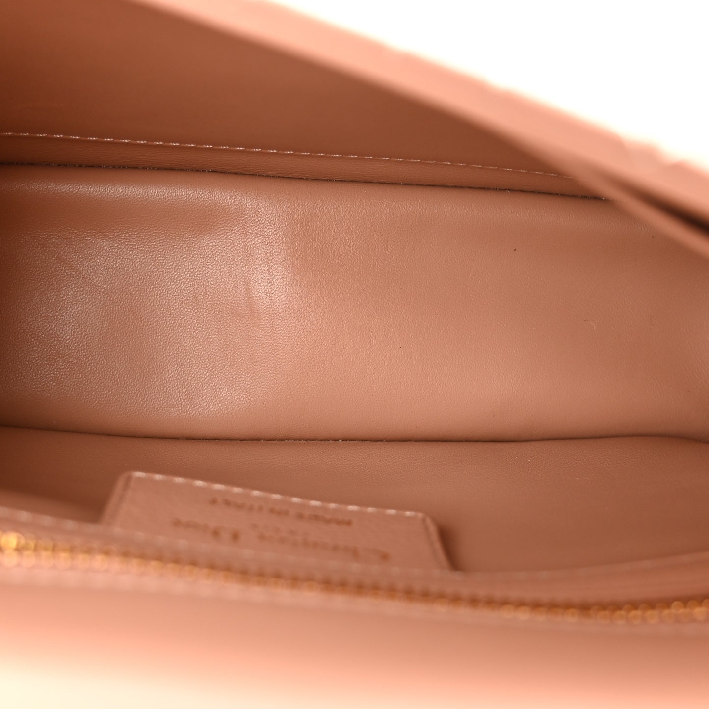 Calfskin Cannage Small Caro Bag  Rose De Vents