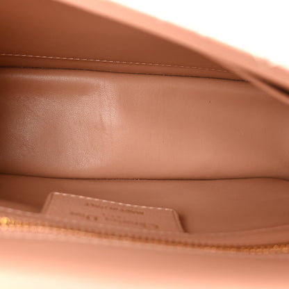 Christian Dior Calfskin Cannage Small Caro Bag  Rose De Vents 5 of 10