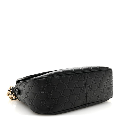 Gucci GG Calfskin Embossed Emblem Medium Arabella Bag Black Black 4 of 10