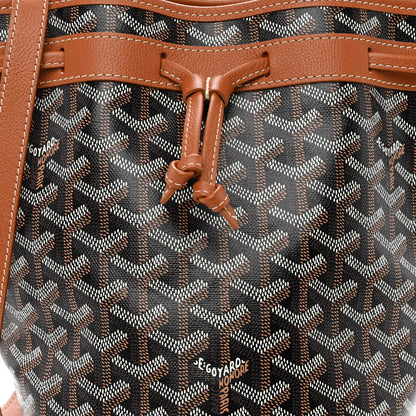 Goyard Goyardine Petit Flot Bucket Bag PM Black Gold 7 of 9