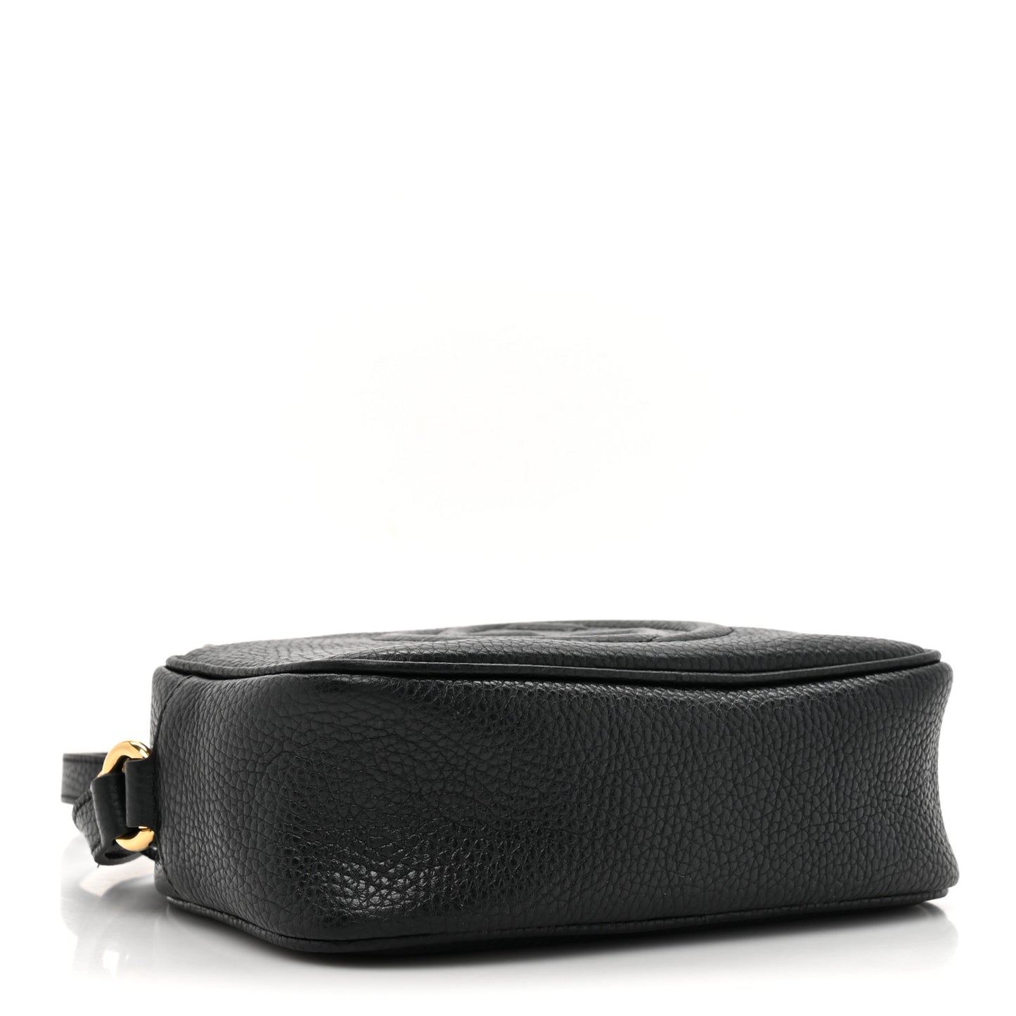 Pebbled Calfskin Mini Soho Disco Bag Black