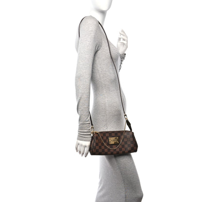 Louis Vuitton Damier Ebene Eva Clutch 2 of 10