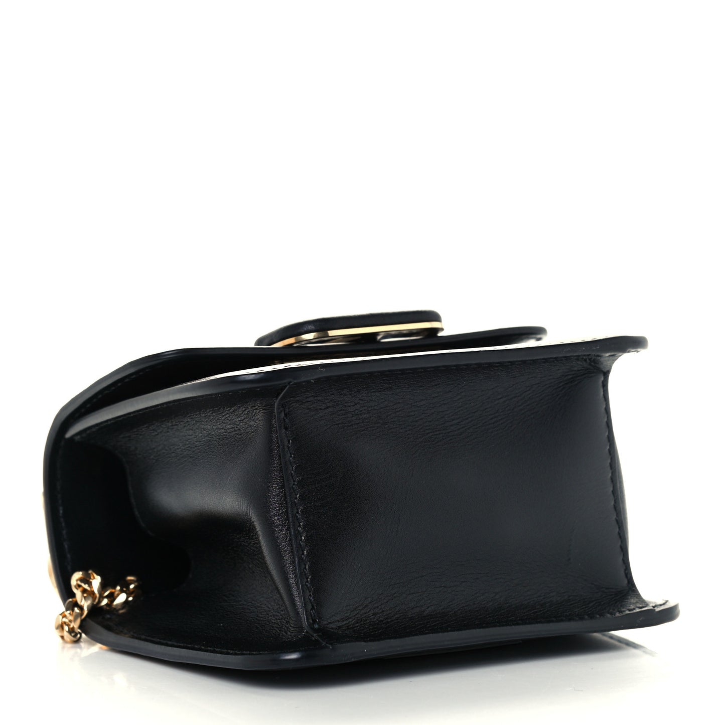 Smooth Calfskin Micro VSling Shoulder Bag Black
