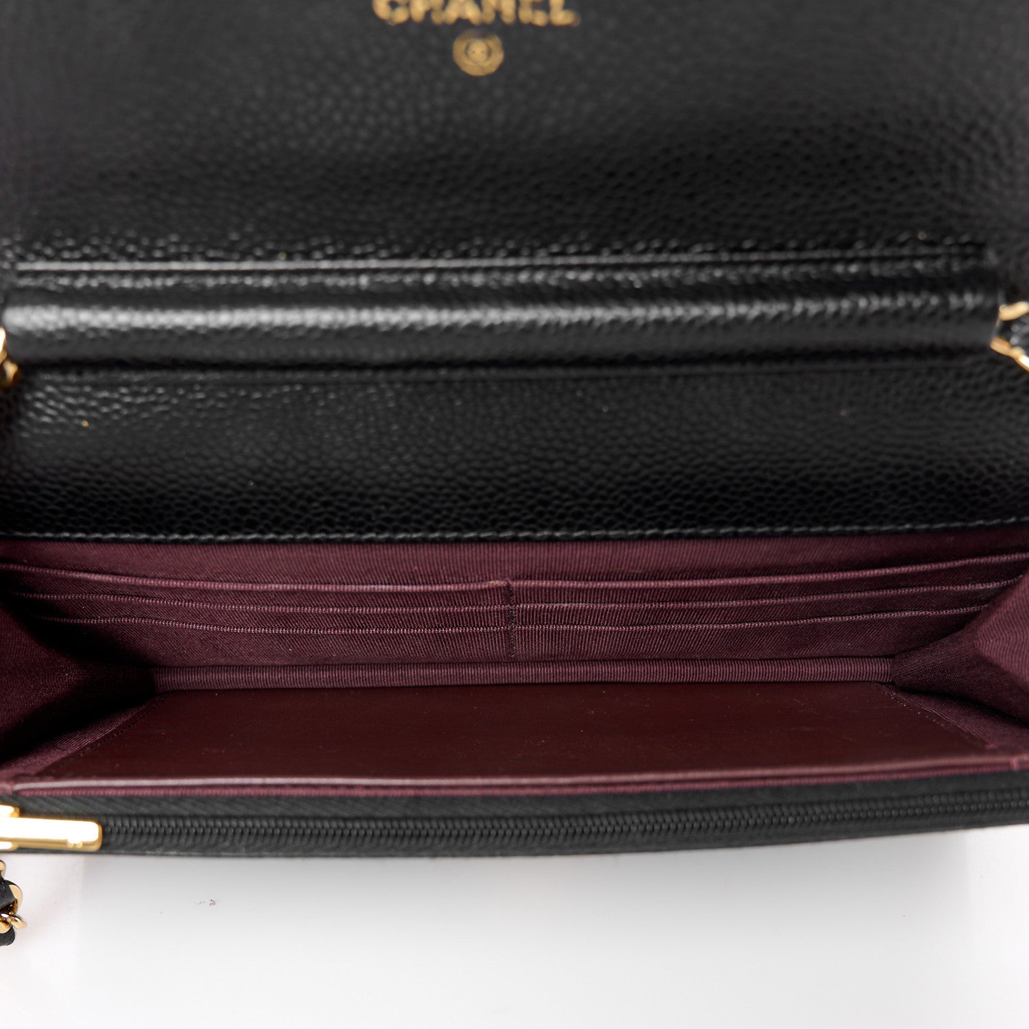 Chanel Caviar Quilted Wallet On Chain WOC Black 5 of 11