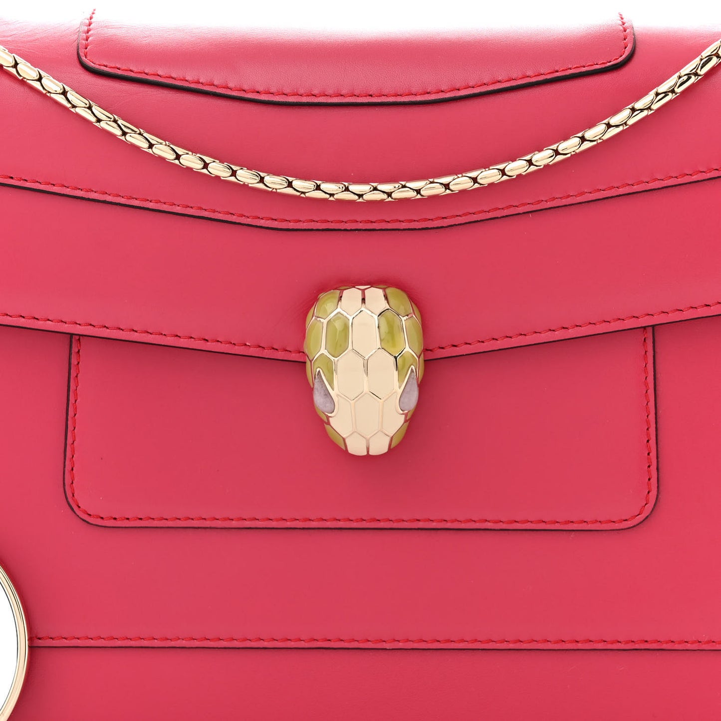 Calfskin Serpenti Forever Crossbody Bag Pink