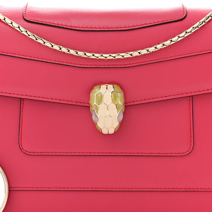 Bulgari Calfskin Serpenti Forever Crossbody Bag Pink 7 of 9