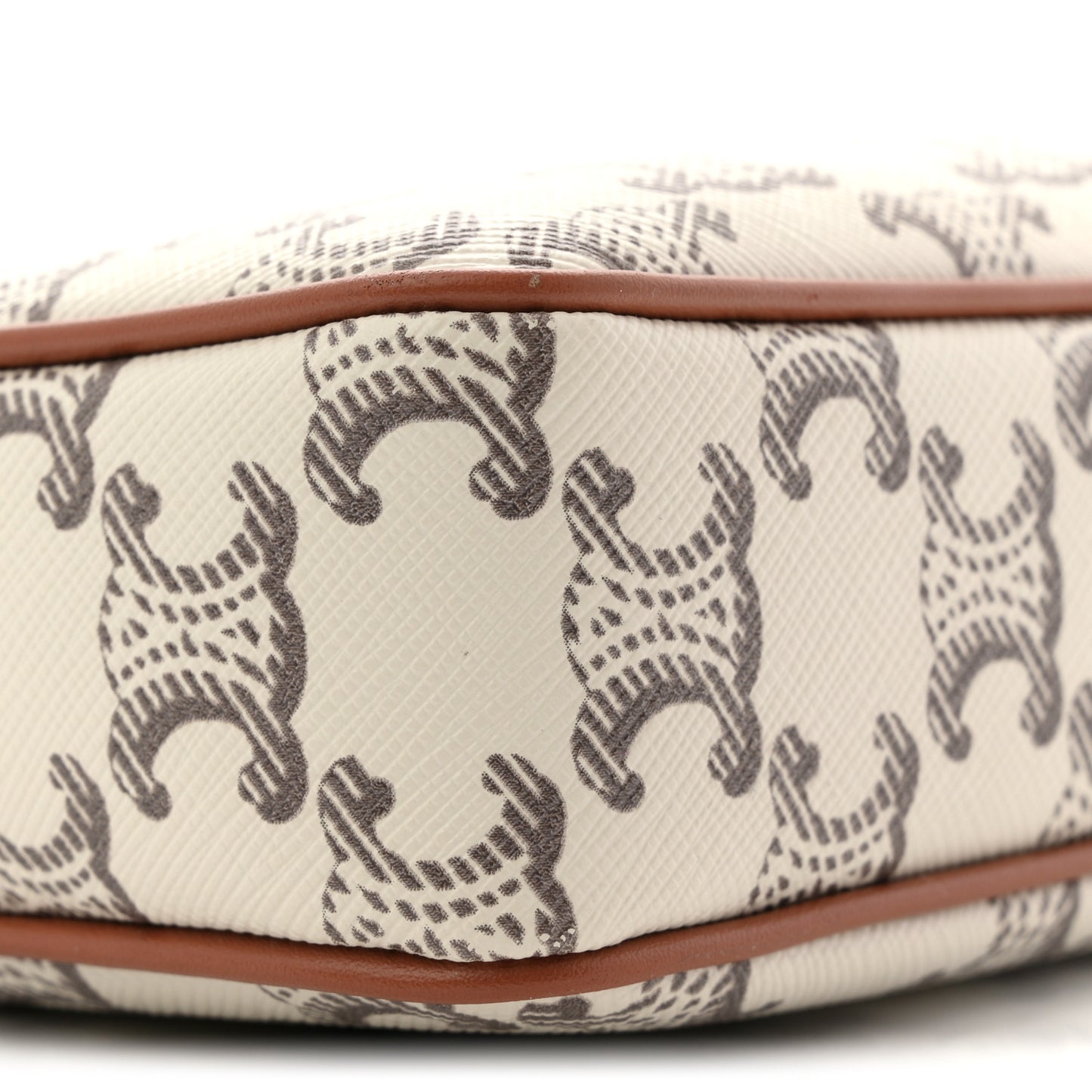 Triomphe Canvas Medium Messenger Bag Tan Ecru