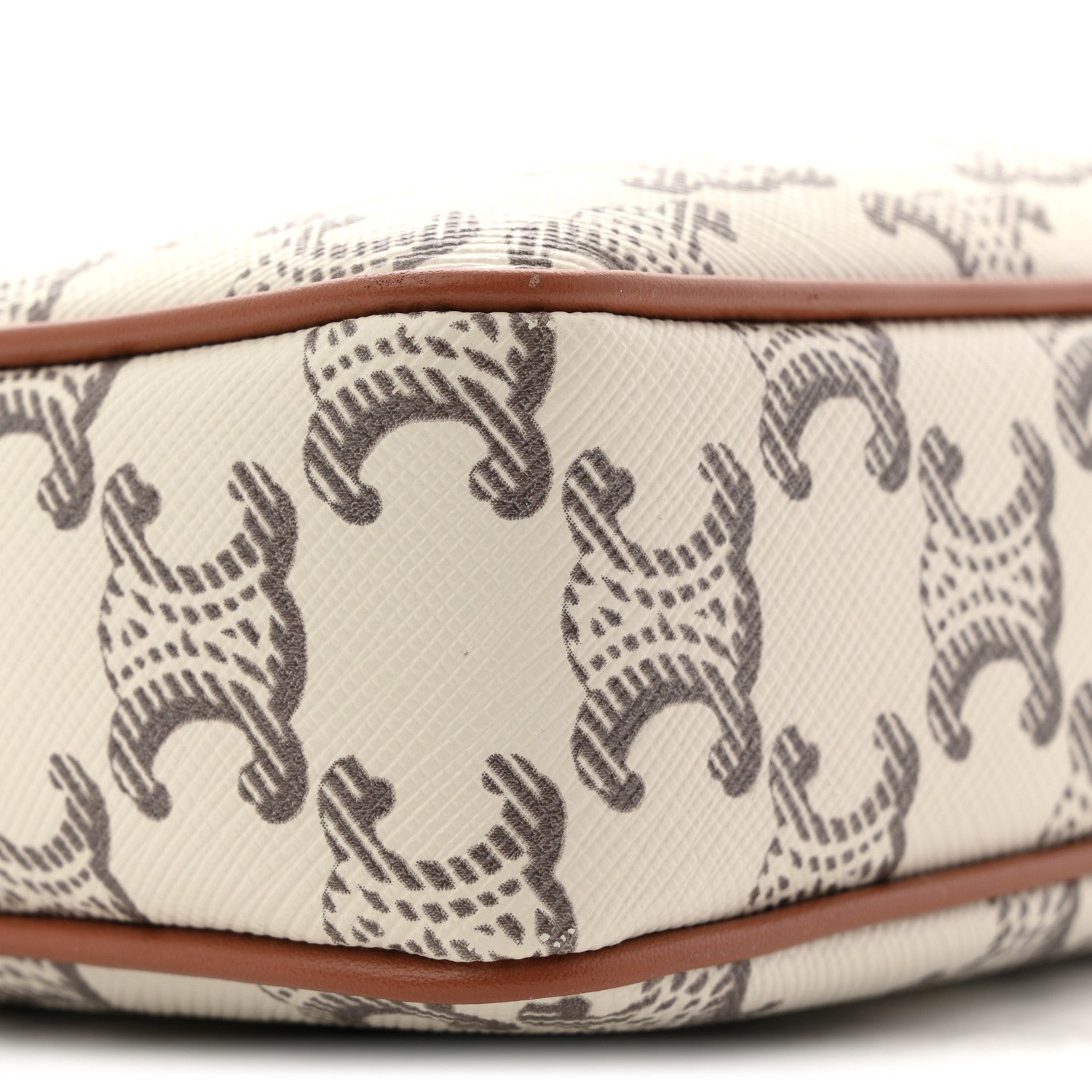 Celine Triomphe Canvas Medium Messenger Bag Tan Ecru 15 of 19