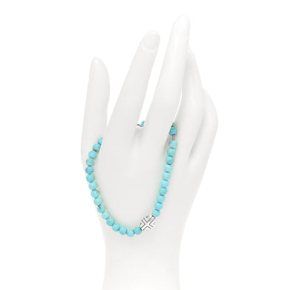 David Yurman Sterling Silver Turquoise Southwest Beads Bracelet 2 of 5