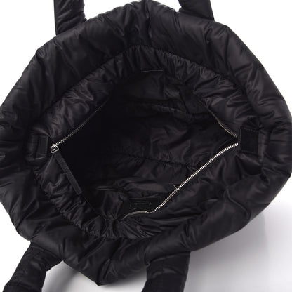 Chanel Nylon Quilted Large Coco Cocoon Reversible Tote Black Grey 5 of 10