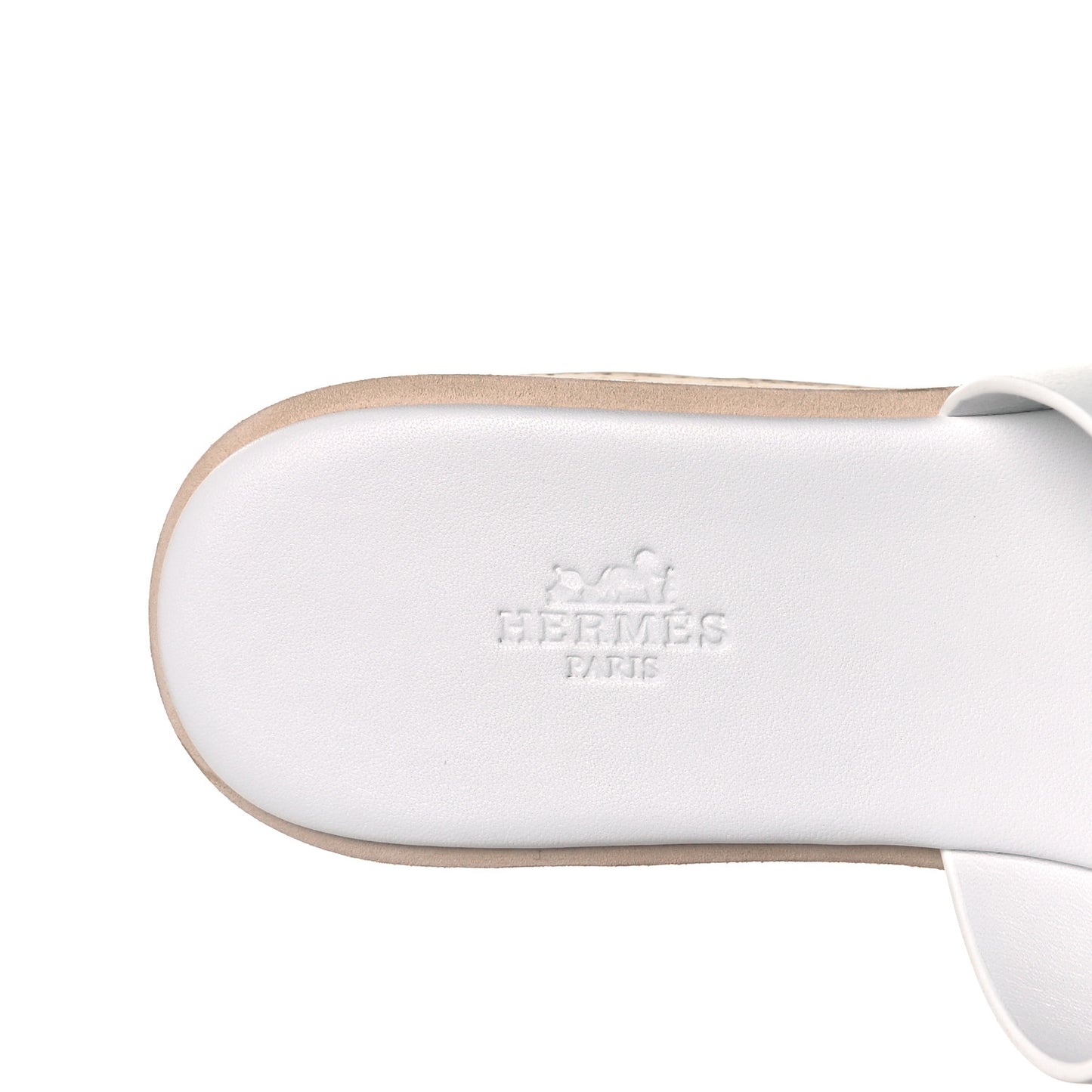 Calfskin Cork Eze 30 Sandals 38 White