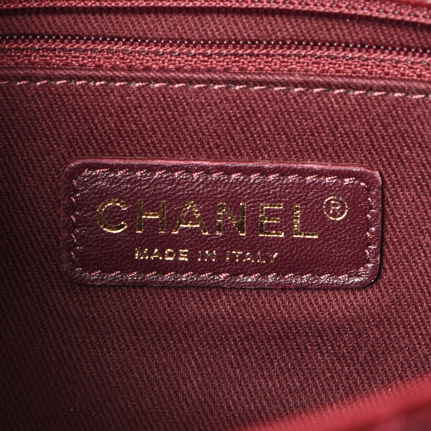 Chanel Patent Goatskin Quilted Medium CC Eyelet Flap Burgundy 7 of 9