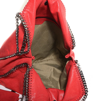 Stella McCartney Faux Leather Shaggy Deer Falabella Small Tote Cherry 7 of 11