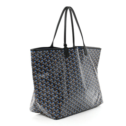 Goyard Goyardine Saint Louis Claire Voie GM Black Sky Blue 3 of 9