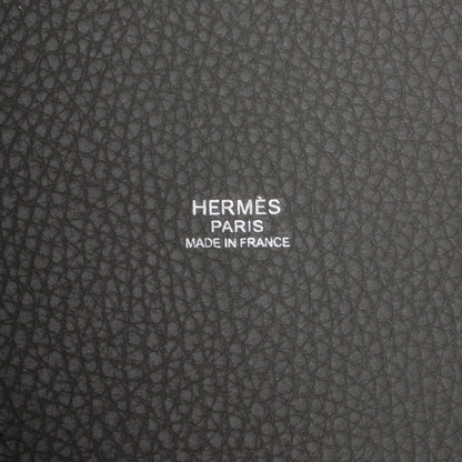 Hermes Taurillon Clemence Picotin Lock GM Graphite 7 of 8