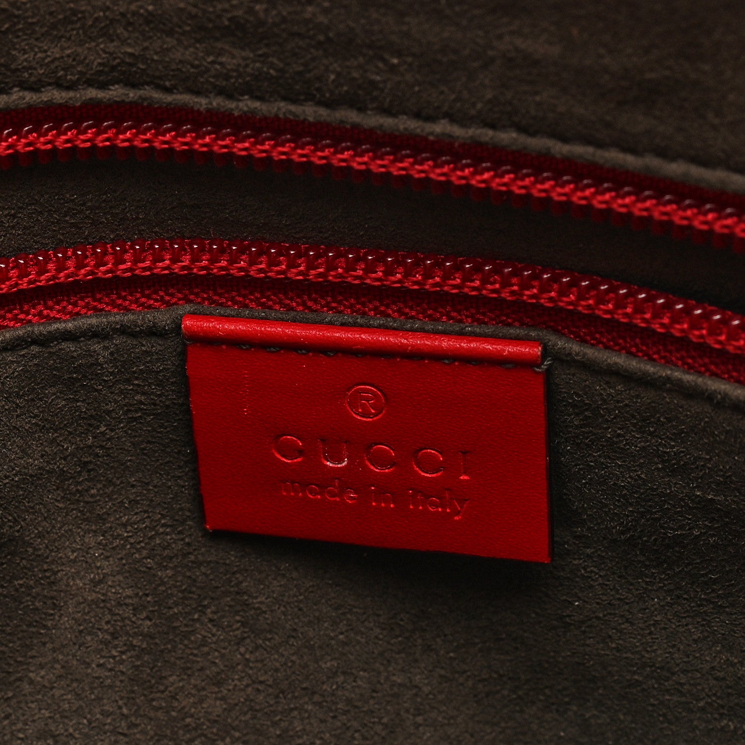 Gucci Guccissima Signature Small Messenger Bag Hibiscus Red 5 of 7