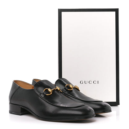 Gucci Goatskin Womens Horsebit Mid-Heel Loafers 41 Black 9 of 9