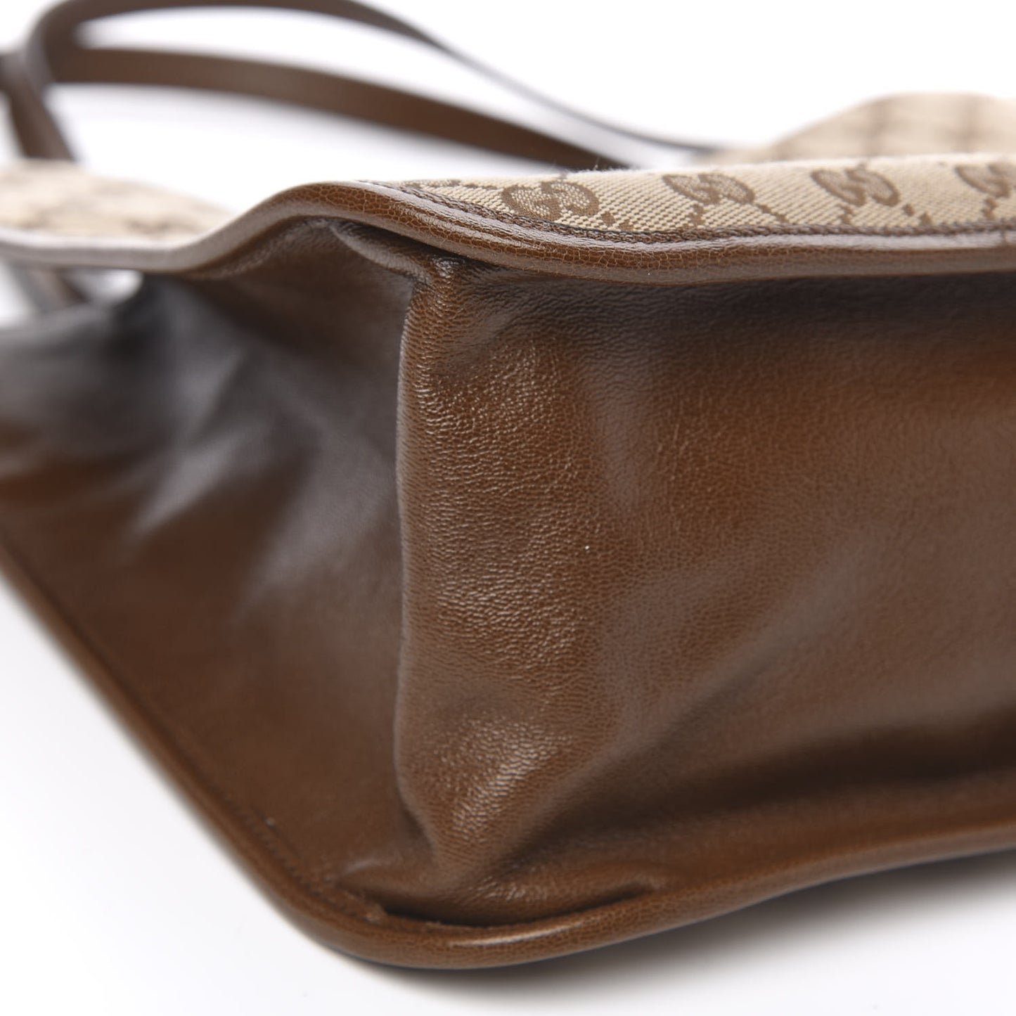 Monogram Horsebit 1955 Tote Bag Beige Brown Sugar