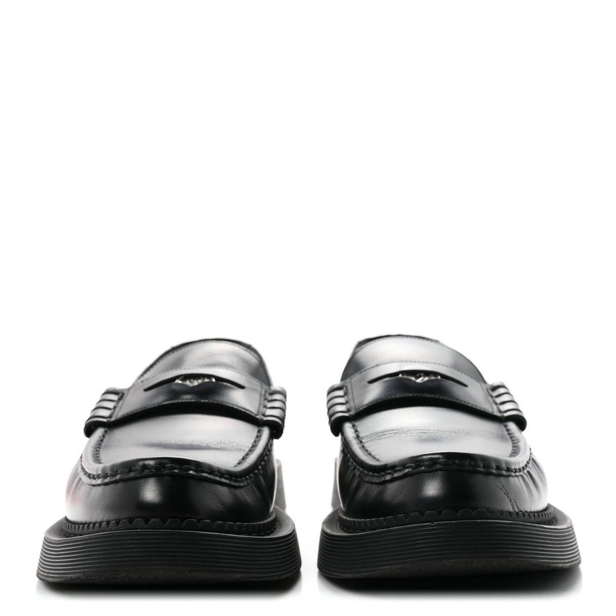 Saint Laurent Calfskin Teddy Hellbourg 10 Mens Penny Loafer 43.5 Black 3 of 10