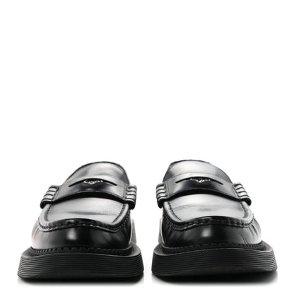Saint Laurent Calfskin Teddy Hellbourg 10 Mens Penny Loafer 43.5 Black 3 of 10
