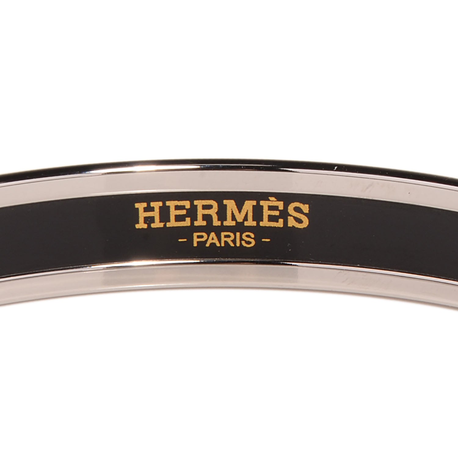 Hermes Printed Enamel Della Cavalleria Narrow Bracelet 65 Foret 3 of 6