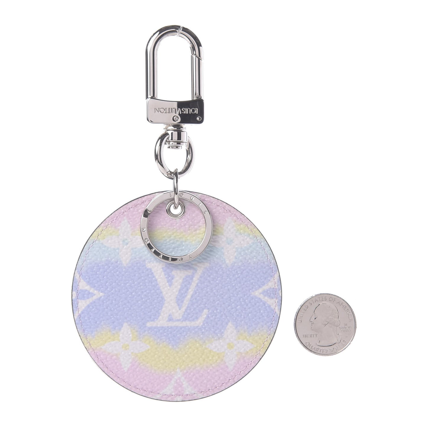 Monogram Escale Bag Charm Key Holder Pastel