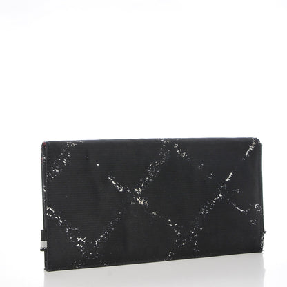 Chanel Nylon Travel Flap Wallet Black 3 of 10
