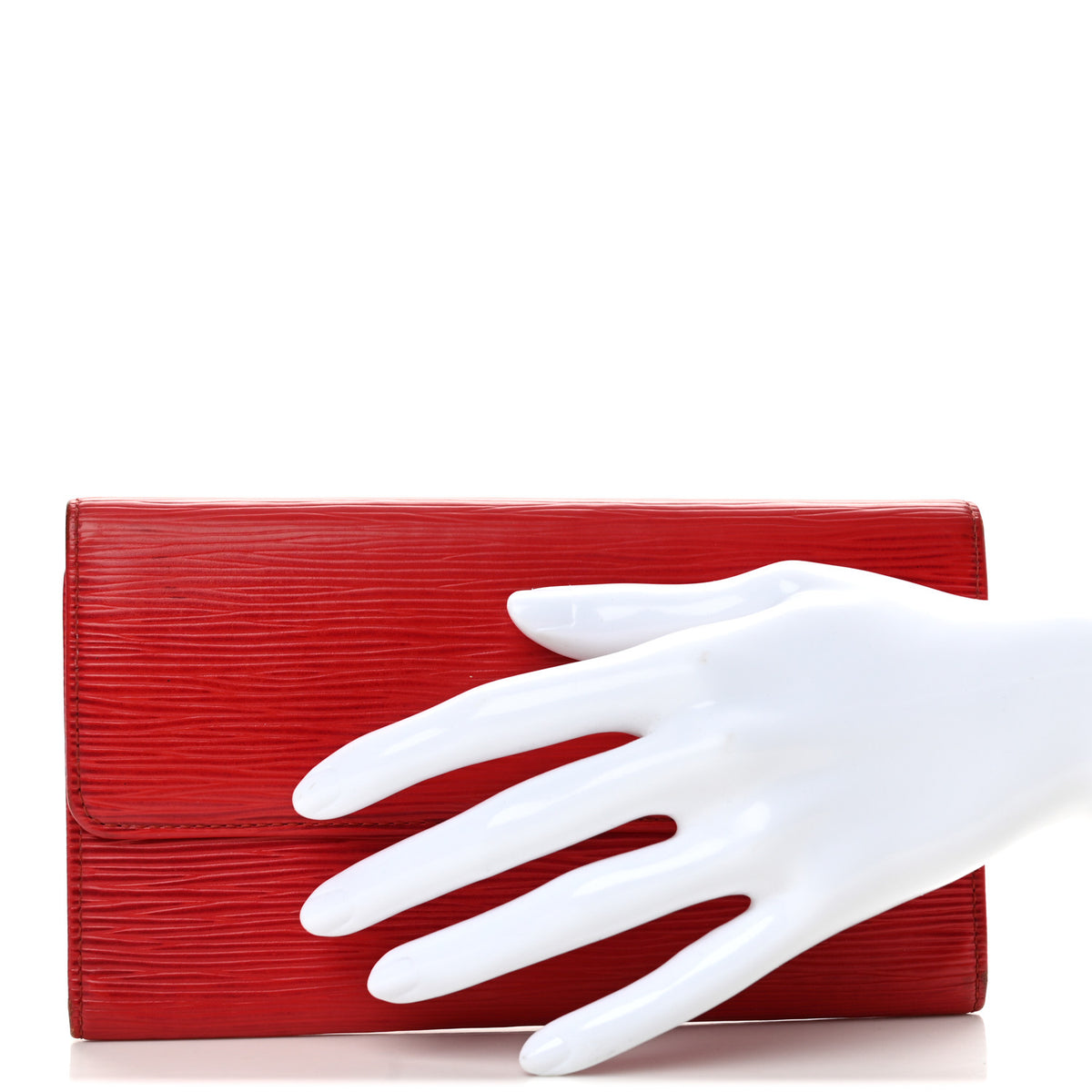 Epi Porte Tresor International Wallet Castillan Red