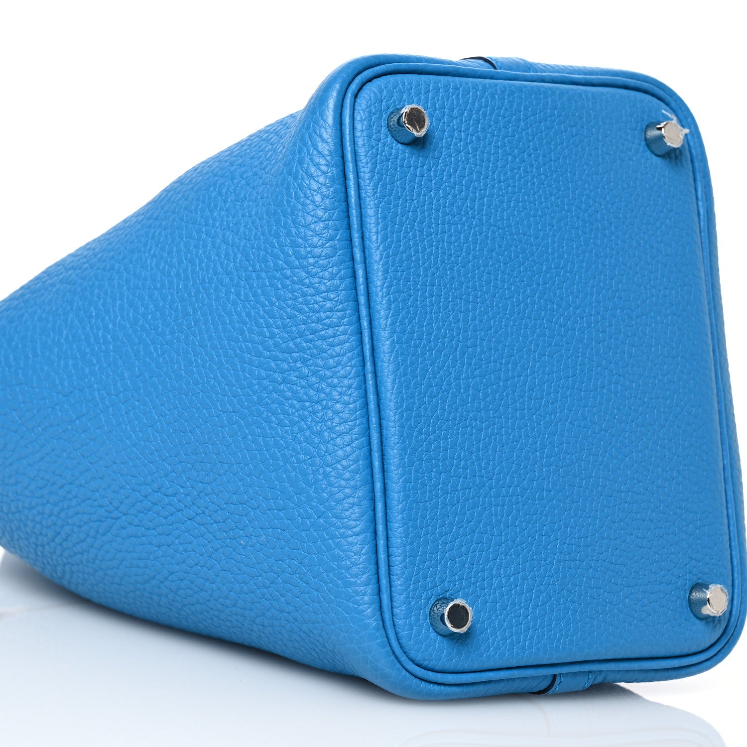 Hermes Taurillon Clemence Picotin Lock 18 PM Bleu Frida 9 of 16
