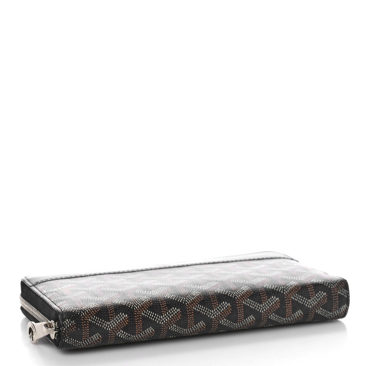Goyardine Matignon Zip Around GM Wallet Black