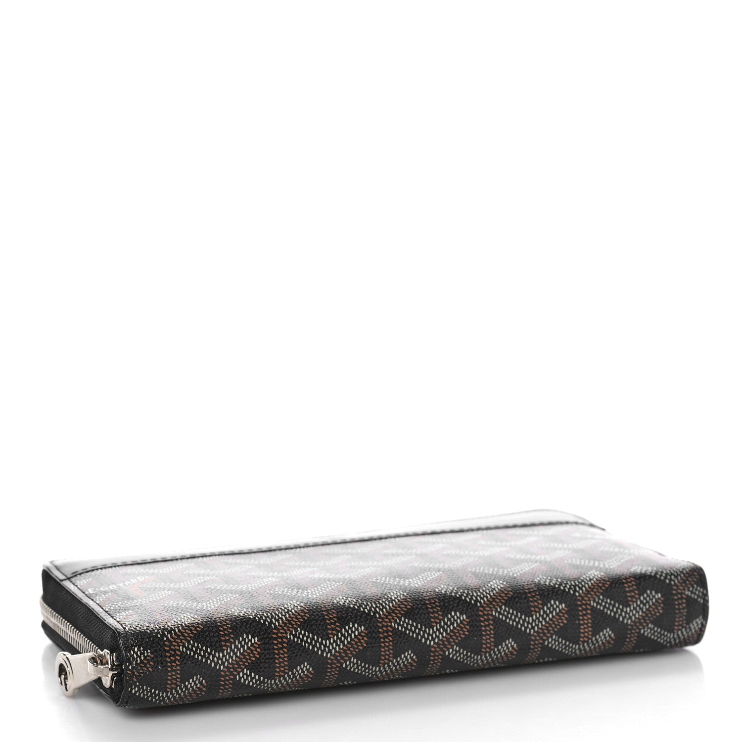 Goyard Goyardine Matignon Zip Around GM Wallet Black 4 of 9