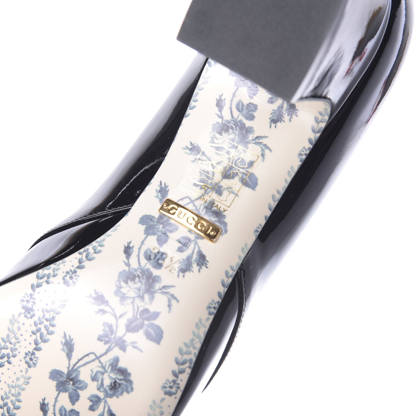 Vernice GG Victoire 55mm Loafer Pumps 38.5 Black