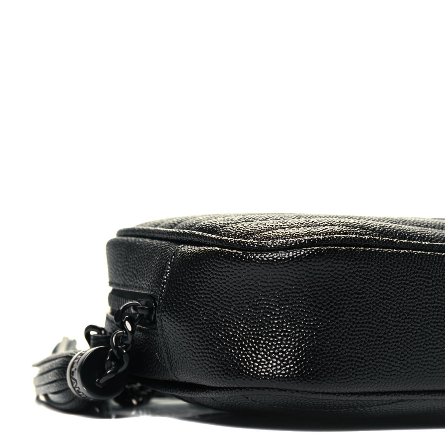 Saint Laurent Grain De Poudre Matelasse Monogram Mini Lou Camera Bag Black 8 of 10