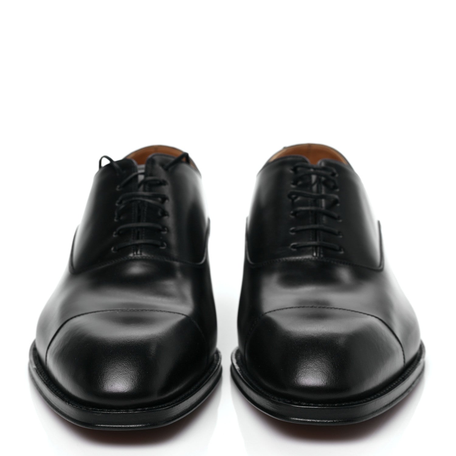 Louis Vuitton Calfskin Mens Vendome Richelieu 8 Black 2 of 8