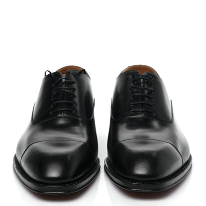 Louis Vuitton Calfskin Mens Vendome Richelieu 8 Black 2 of 8