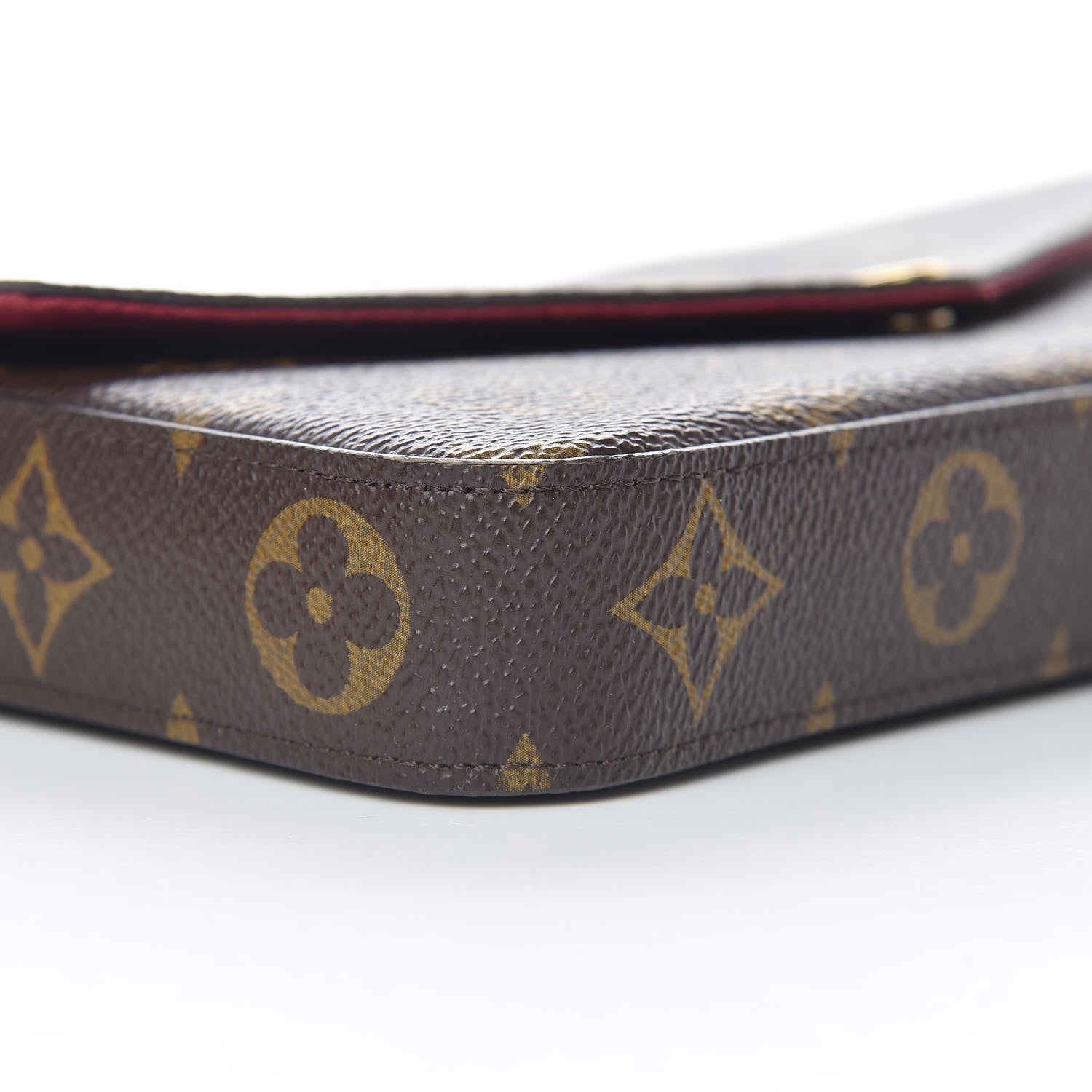 Louis Vuitton Monogram Pochette Felicie Chain Wallet Fuchsia 10 of 12
